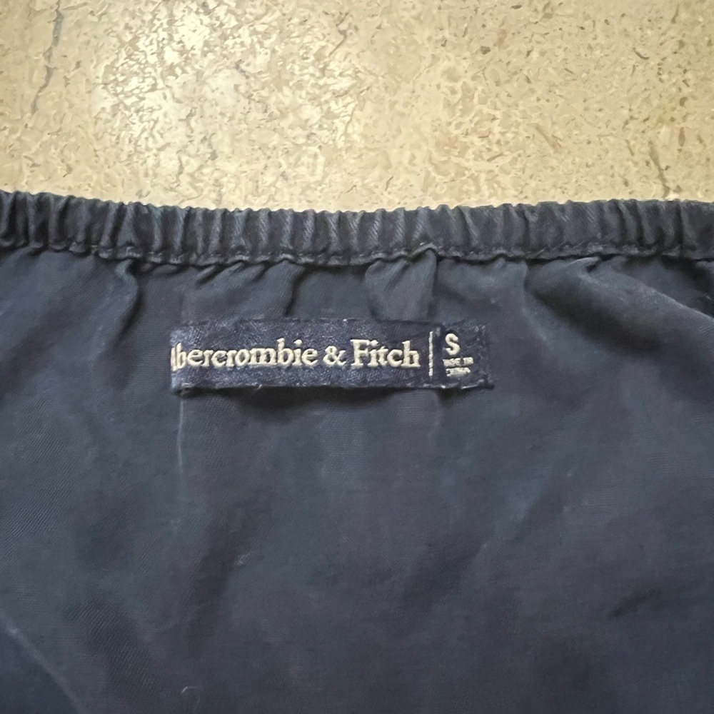 Abercrombie and Fitch Shorts Romper Vintage Washed Navy Blue Size Small - Picture 2 of 7